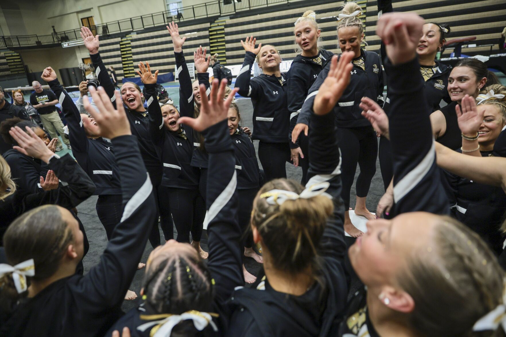 Lindenwood gymnasts stick it one last time